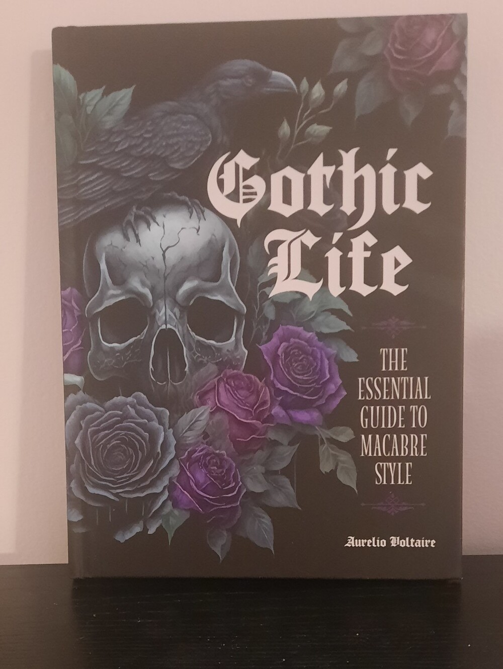 Gothic Life Book Print in Black and Purple